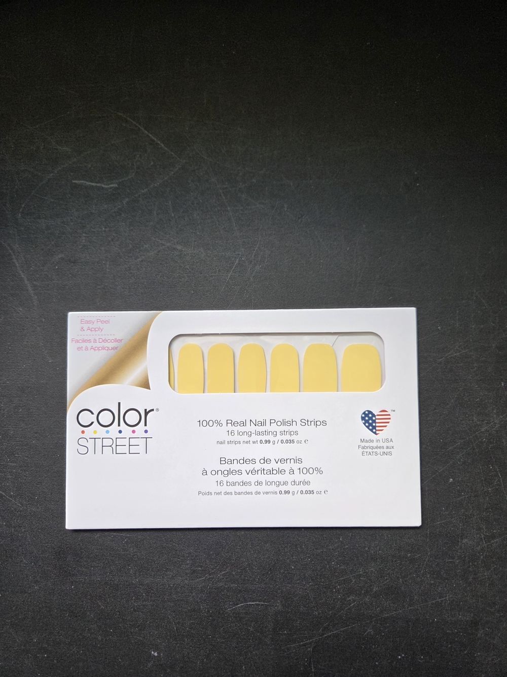 Color Street Nail Polish Strips Brand New Belgian Buttercup